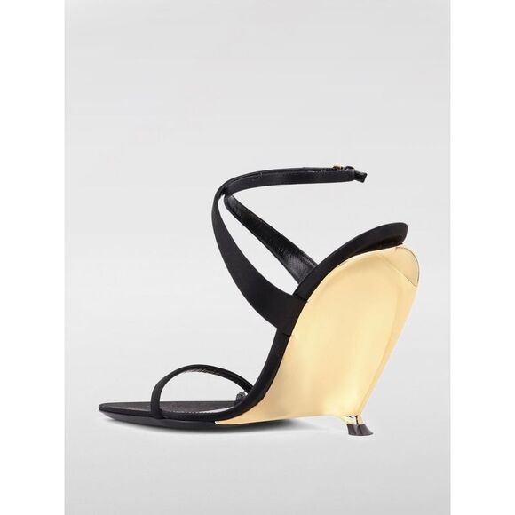 Saint Laurent Heeled Sandal Woman Black - Picture 3 of 3